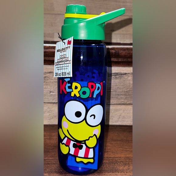 KEROPPI plastic Sport water bottle with Hinged Handle 28oz -  NEW - Picture 3 of 5